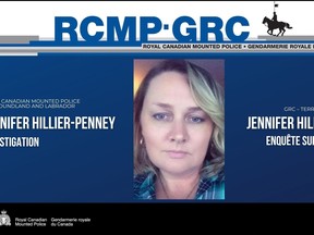 Jennifer Hillier-Penney is pictured in an image posted on RCMP Newfoundland and Labrador's account on X.