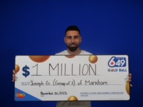 Lottery winner Joseph Galluzzo