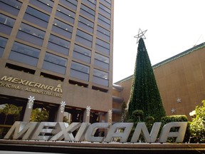 The headquarters of Mexican airliner Mexicana de Aviacion is pictured Nov. 30, 2005 in Mexico City.