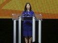 Boston Mayor Michelle Wu speaks at the 114th National Association for the Advancement of Colored People's national convention in Boston, July 29, 2023.