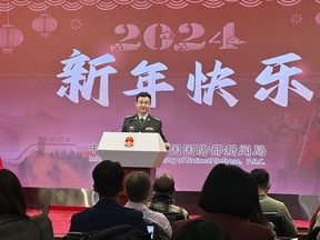 China's Defense Ministry spokesperson Col. Wu Qian