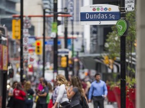 Yonge-Dundas Square is pictured in Toronto, Ont. on Thursday May 31, 2018.