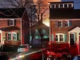 A home is seen exploding