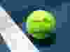 An Australian Open branded tennis ball