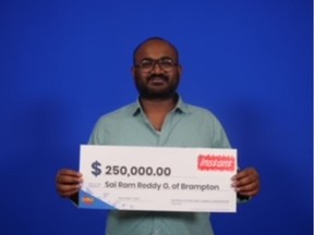 Brampton lottery winner Sai Ram Reddy Gangula