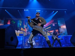 Iron Maiden’s Bruce Dickinson performs at OVO Hydro in Glasgow