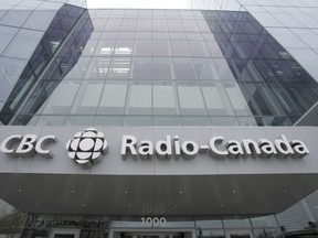 The CBC-Radio Canada building is seen Thursday, January 28, 2021 in Montreal. Heritage Minister Pascale St-Onge says she wants the role of the public broadcaster redefined before the next federal election, to ensure that CBC/Radio-Canada is positioned as well as possible for its future, should there be a change in government.