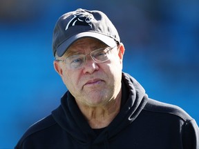 Owner of the Carolina Panthers, David Tepper, looks on before the game against the Green Bay Packers at Bank of America Stadium on Dec. 24, 2023 in Charlotte, N.C.