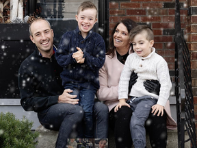 The O’Connor/Bradbury clan: Adam, Maclean, Heather, Wills (Alisa Arbuckle photo)