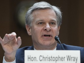 FBI Director Christopher Wray testifies before a Senate Judiciary Committee oversight hearing on Capitol Hill in Washington, Tuesday, Dec. 5, 2023.