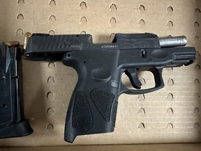 A firearm seized by Durham Regional Police.