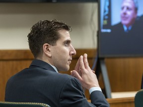 Bryan Kohberger listens to arguments during a hearing