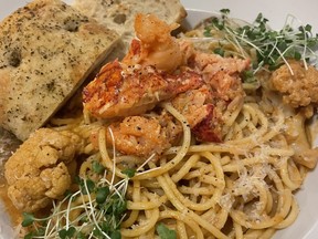 The Longfellow restaurant at the Evangeline has a wide range of options including the taste sensation that is lobster spaghetti.