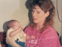 Cathy Swartz with her baby Courteney. Her violent Christmas murder went unsolved for decades. MSP