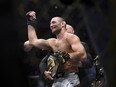 UFC middleweight champion Sean (Tarzan) Strickland and challenger Dricus (Stillknocks) du Plessis got a head start on their main event showdown in Toronto next month when they exchanged blows Saturday night in the crowd at UFC 296. Strickland celebrates defeating Nigerian-born New Zealander Israel Adesanya to claim the middleweight title by unanimous decision in the main event of UFC 293 in Sydney, Sunday, Sept. 10, 2023.