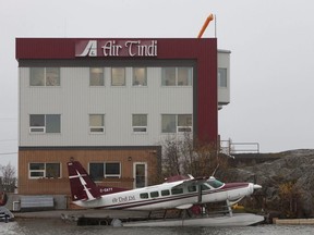 An Air Tindi float base is shown in Yellowknife
