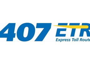 The 407 ETR logo is seen