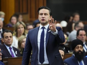 Conservative Leader Pierre Poilievre rises during question period