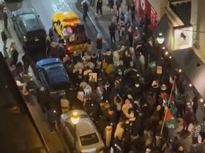 Pro-Palestinian protest outside Jewish-owned business in Philadelphia sparks outrage.