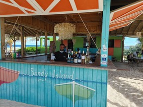 Bar on Sandy Island