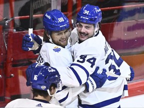 Toronto Maple Leafs' William Nylander (left) is currently first in voting for this year's NHL all-star game.