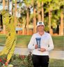 PGA Tour strikes funding cope with American group, not Saudis 5 Hailey Davidson holds the trophy after winning a tournament.