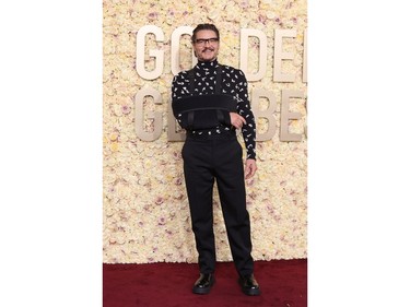 Pedro Pascal attends the 81st Annual Golden Globe Awards at The Beverly Hilton on Jan. 7, 2024 in Beverly Hills, Calif.