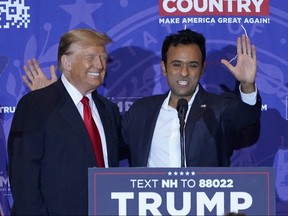 U.S. entrepreneur Vivek Ramaswamy endorses Republican candidate and former U.S. president Donald Trump.