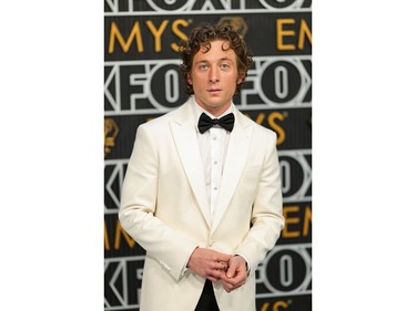 Jeremy Allen White attends the 75th Primetime Emmy Awards at Peacock Theater on Jan. 15, 2024 in Los Angeles, Calif.