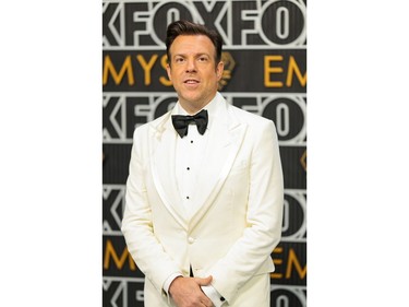 Jason Sudeikis attends the 75th Primetime Emmy Awards at Peacock Theater on Jan. 15, 2024 in Los Angeles, Calif.