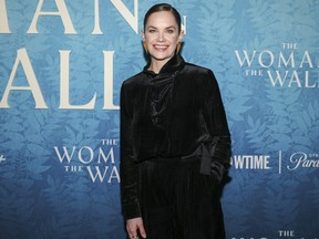 Ruth Wilson attends the premiere of "The Woman in the Wall" at Metrograph on Wednesday, Jan. 17, 2024, in New York.