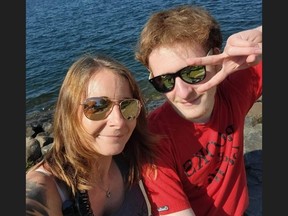 Ashtyn Prosser, seen here with his mom Kim Prosser, took his own life on March 30, 2023 – one month before his 20th birthday – and he's one of 14 alleged victims of Kenneth Law.