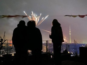 people celebrate the New Year