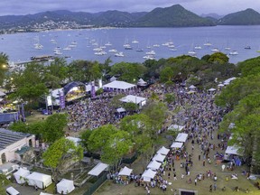 The picturesque location of Pigeon Island is seen during daytime performances at the 2023 Saint Lucia Arts & Jazz Festival. Ronald Raoul/Courtesy Saint Lucia Tourism Authority