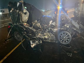 An image from the OPP after a crash