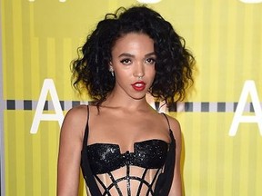 Singer FKA Twigs arrives on the red carpet at the MTV Video Music Awards