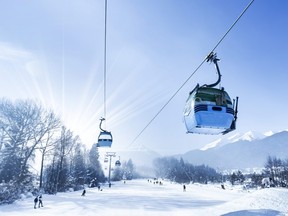 A gondola lift at ski resort in the winter is pictured in this file photo.