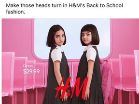 H&M nixes kids clothing ad after complaints it sexualized young girls ...