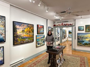 Marie-Eve Tremblay owns Au P’tit Bonheur Art Gallery in La Malbaie. SARA SHANTZ PHOTO