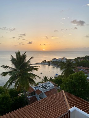 I had it pretty good watching the sunset from the rooftop balcony of my villa at Windjammer Landing in Saint Lucia. CYNTHIA MCLEOD/TORONTO SUN