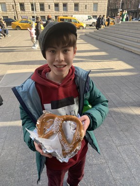 There's nothing better than a New York City street pretzel -- affordable cuisine too. Joe Warmington/Toronto Sun