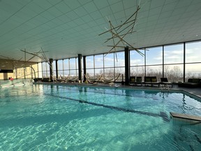 The indoor heated pool at Club Med Quebec Charlevoix was peacefully empty while most people were hitting the slopes. IAN SHANTZ/TORONTO SUN