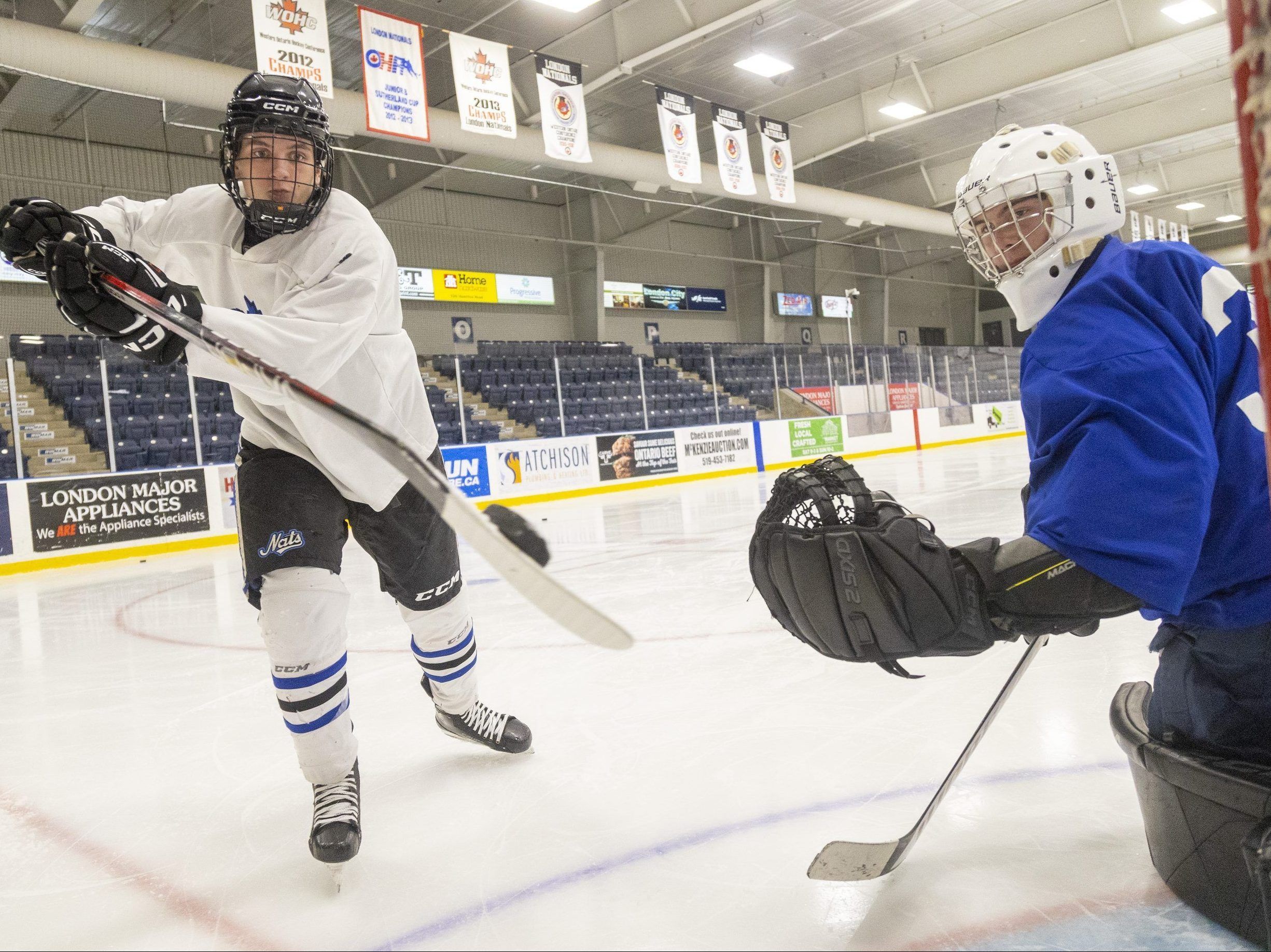 WATCH London junior hockey player scores the craziest goal maybe