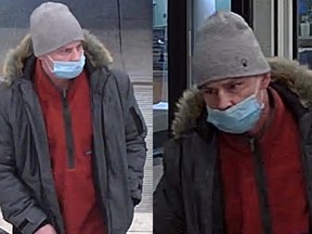 Halton police need help identifying a suspect who is accused of stealing more than $1,000 worth of alcohol from three LCBO locations in Oakville this month.
