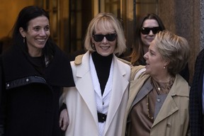 E. Jean Carroll leaves Federal court, Friday, Jan 26, 2024, in New York.
