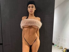 Kanye West's wife, Bianca Censori, is seen in this Instagram post.