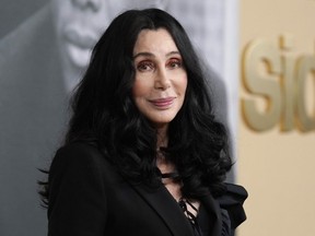 Cher poses at the premiere of the documentary film "Sidney," Sept. 21, 2022, in Los Angeles.