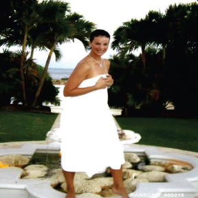 Victim Sarah Ransome on the island. USDOJ