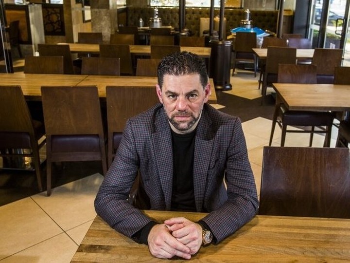  Mohamad Fakih, CEO of Paramount Fine Foods, is pictured during the pandemic in the empty dining room at his west-end location at 1585 The Queensway on Oct. 23, 2020. (Ernest Doroszuk/Toronto Sun)