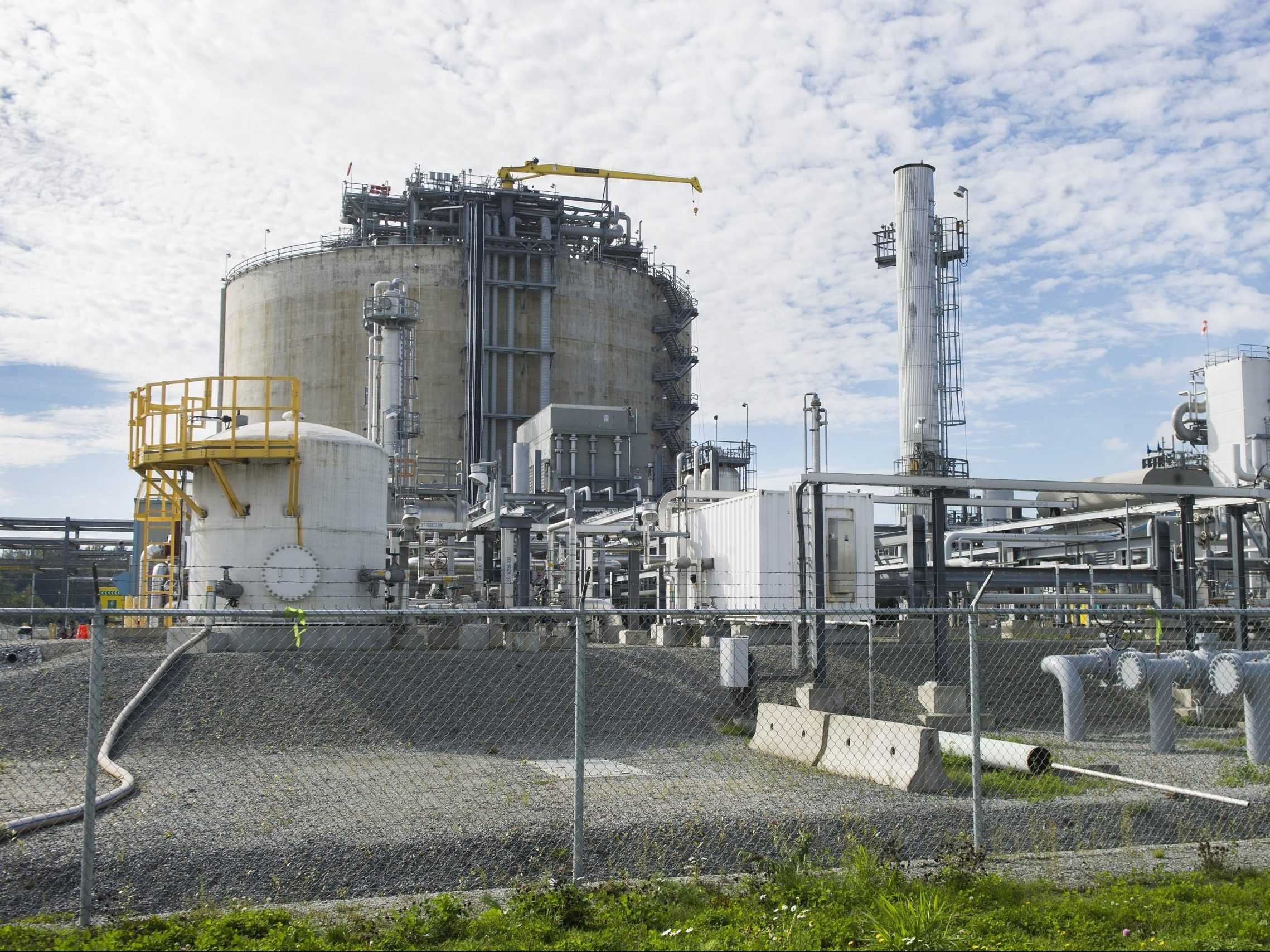 FortisBC Tilbury LNG Facility in Delta, B.C. is pictured on Oct. 11, 2018.
